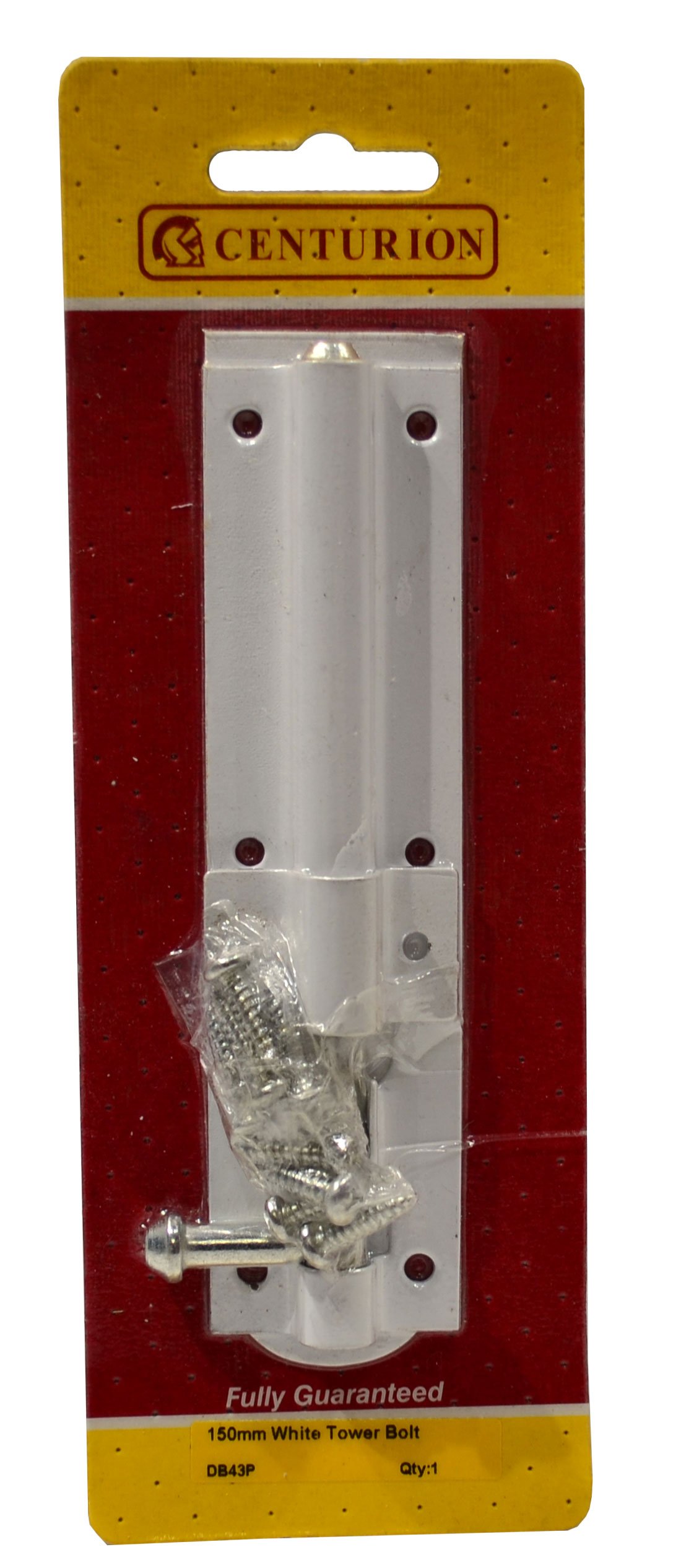 150mm 6" White Tower Bolt