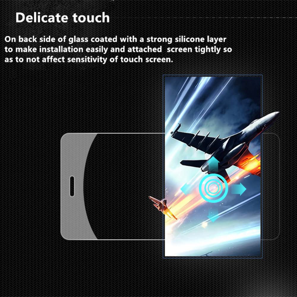 Shantime 2 Pack Tempered Glass Screen Protector Set Compatible with Unihertz 8849 Tank 3, HD Clear, Anti-Scratch, Bubble-Free, Easy Installation