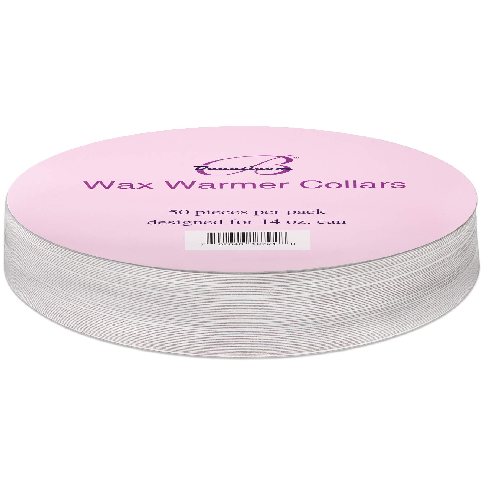 Beauticom (100 Pieces) Wax Warmer Universal Protective Collars Ring for 14oz Wax Can