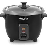 Aroma Housewares 1.5Qt. Rice &amp; Grain Cooker (ARC-363NGB),Black,6-Cup Cooked / 3-Cup Uncooked