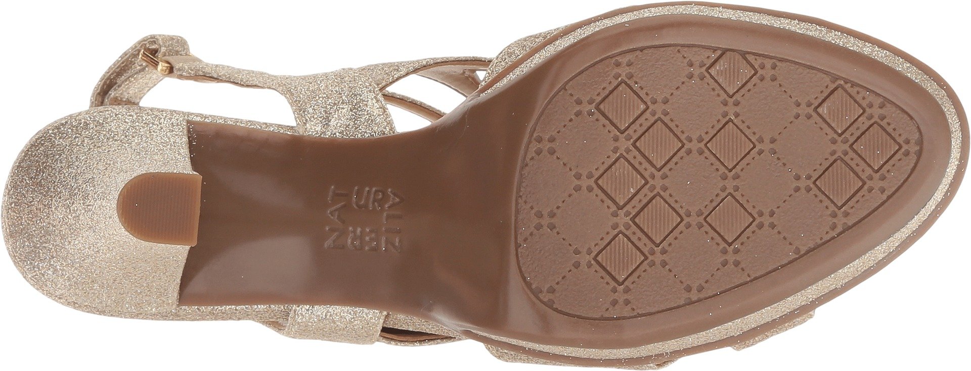 Naturalizer Womens Dianna Open Toe Casual Strappy, Gold Glitter, Size 7.5 - Image 4
