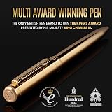 Scriveiner Gold Ballpoint Pen Luxury Brass Real Gold Plating Schmidt Refill view 2