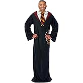 Northwest Harry Potter Comfy Throw Blanket with Sleeves, 48 x 71 Inches, Gryffindor Rules, Cozy Harry Potter House Uniform
