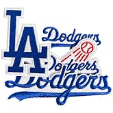 4PCS Iron on Patch,Baseball Iron on Patch for Hat,Jacket,Jeans and Backpack (Los Angeles)