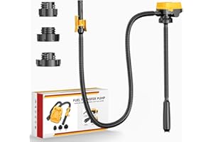 DIYtoolifz Cordless Fuel Transfer Pump with Auto-Stop, 3.2 GPM Flow Portable Fuel Pump Compatible with DeWalt 20V & Milwaukee