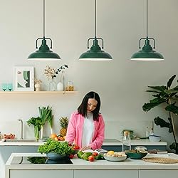 SESIMENT Farmhouse Pendant Light, 12.5inch, 3