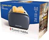 Russell Hobbs 2 Slice Toaster Long Slots 6 Browning Defrost Reheat Cancel view 9