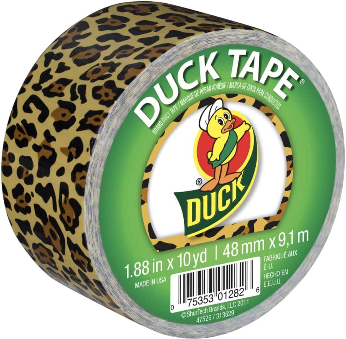 Duck Brand 1.88" Leopard Print Duct Tape, 10 Yd.