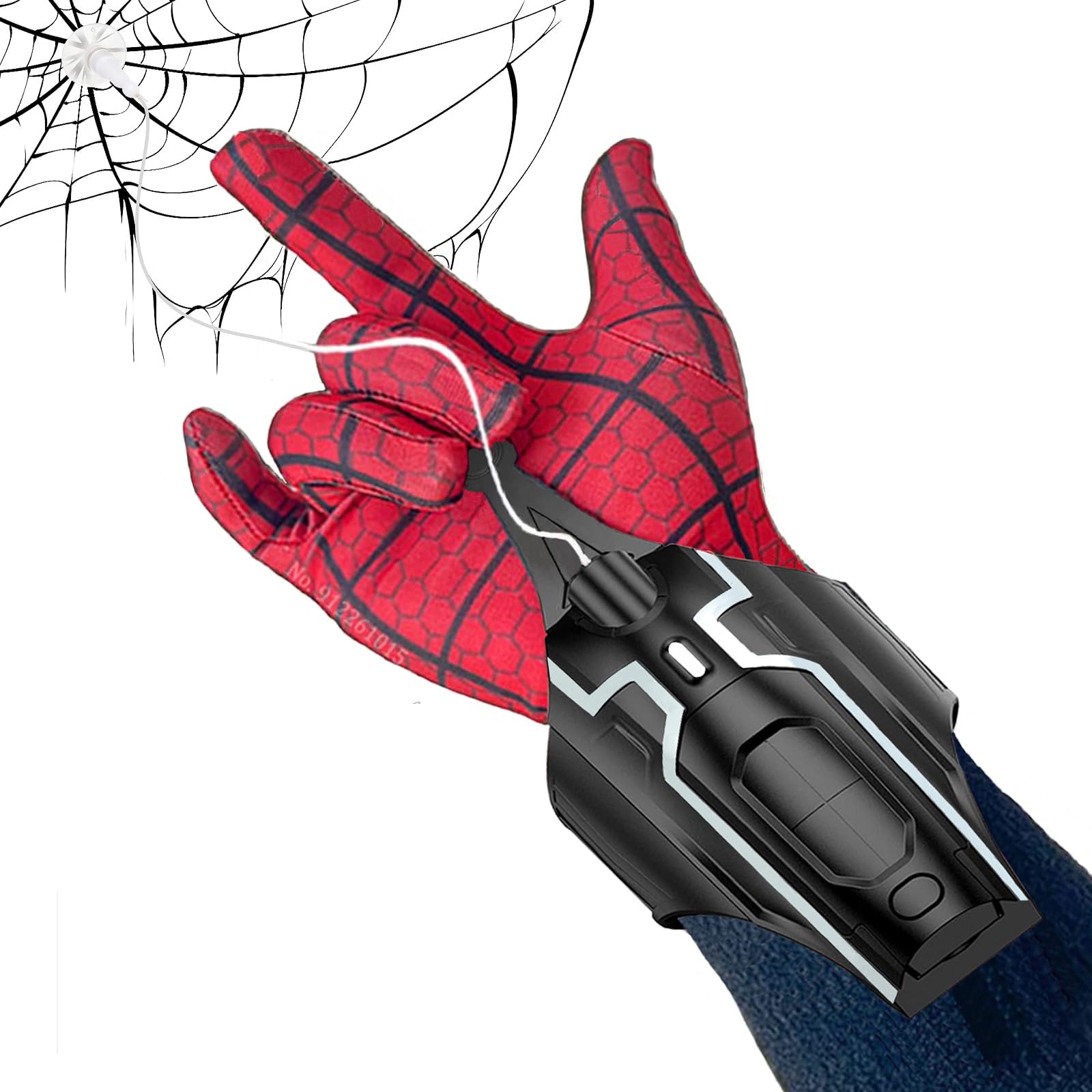 Photo 1 of Spider Web Shooter Toy 2.0 Upgrade - USB Rechargeable Web Launcher with Real Silk, Suction Cup & Matching Glove - Cool Gadgets for Superhero Role-Play, Fun Gift for Men, Teens, and Kids Cosplay