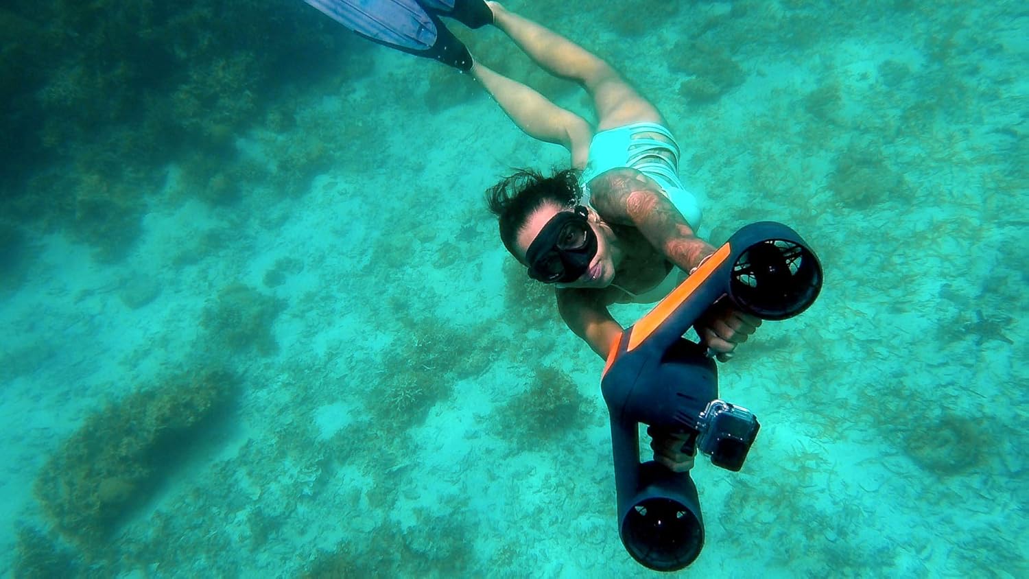 Dauer einer Tauchfahrt mit einem Seascooter