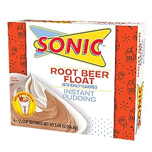 Sonic Instant Pudding, Root Beer Float, 3.06 OZ (Pack of 3)