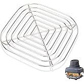 Crisper Rack for Ninja Crispi Air Fryer FN101,Stainless Steel Air Fryer Grill Rack for Ninja Crispi 2.5Qt and 4QT Glass Conta