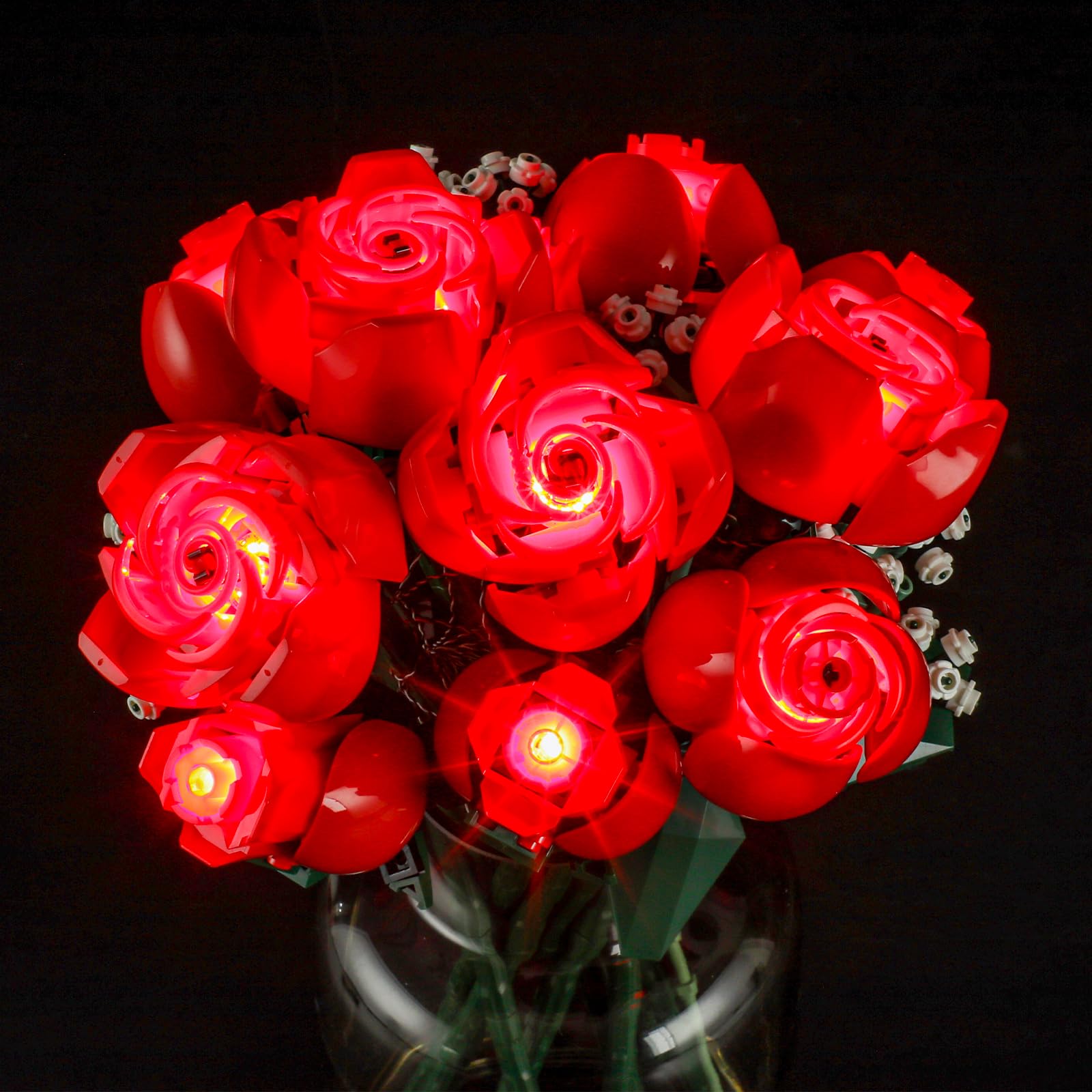 BRIKSMAX Led Lighting Kit for Lego-10328 Bouquet of Roses - Compatible with Lego Icons Building Set, Valentine’s Day Gift (Model Not Included) — image 1