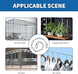 Asheyya 2Pcs Stainless Steel Gate Chain 20 Inch, Double Ended Security Chain view 7
