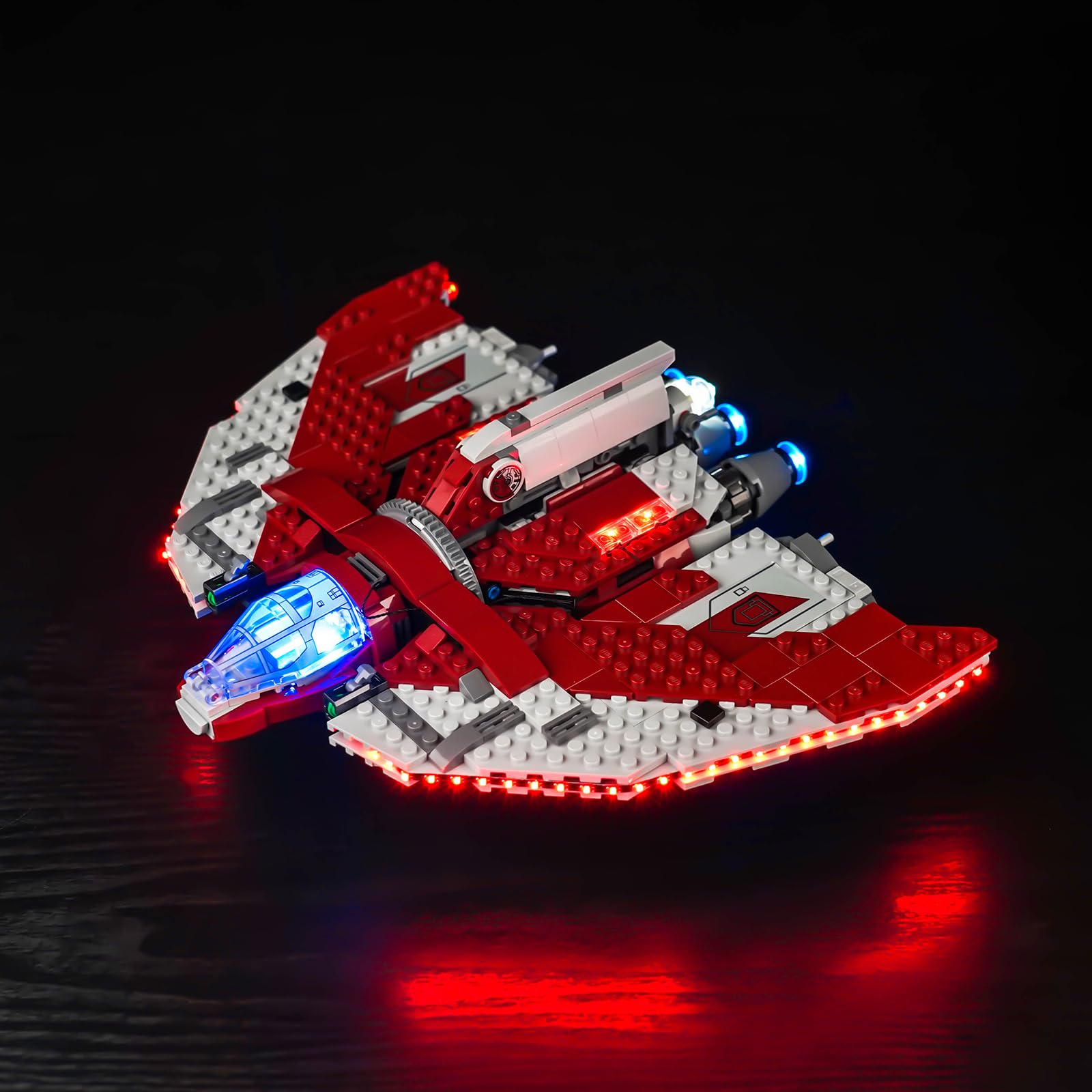 Light Kit for Lego Ahsoka Tano's T-6 Jedi Shuttle, Lighting Set for Lego 75362 Star Wars Ahsoka Tano's T-6 Jedi Shuttle - Not Include Models, Just Light Kit (Standard Version) — image 1