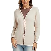 LATAHUO Womens Long Sleeve Sweaters Trendy Fall Outfits 2025 Fashion Clothing Crewneck Pullover Casual Cute Tops with Buttons