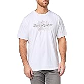 Karl Lagerfeld Mens Crewneck Short Sleeve Cursive Logo Design Relaxed Fit T-Shirt