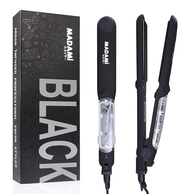 title=MADAMI Piastra per Capelli a Vapore, Professionale per Trattamento