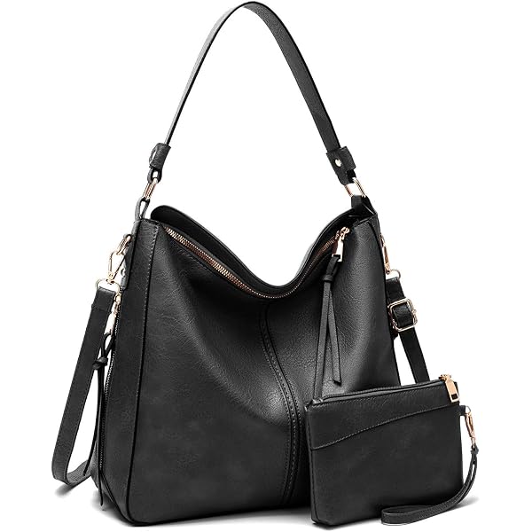 Yohora Women's Genuine Leather Tote Bag - Large Hobo Shoulder Purse With Tassel & Multiple Pockets