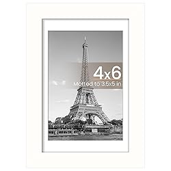upsimples 4x6 Picture Frame, Display Pictures 3.5x5