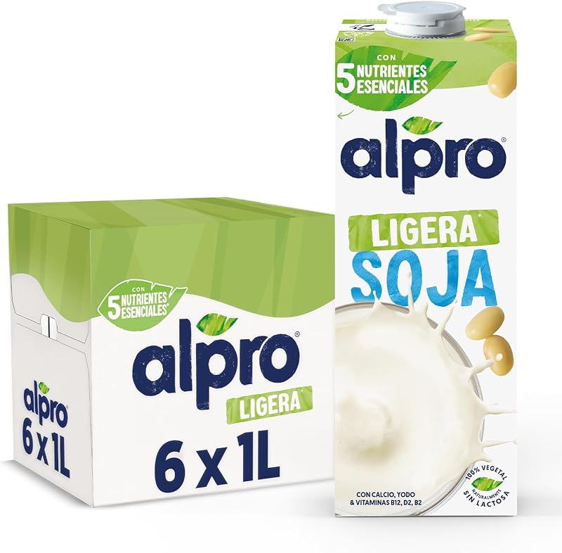 Alpro bebida vegetal light soja 6x1l