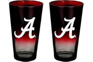 The Memory Company Officially Licensed NCAA 2-Pack 16oz Ombre Pint Glass Set Team Logo Barware Collection for Game Day Celebrations and Home Bar