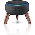 Real Wood Stand for Echo dots 3rd Gen Smart Speaker (2018),Tripod Accessories Protect Alexa Speaker for Better Sound,Secure Stable Sturdy Wooden Mount Holder for E cho dot 3rd (Walnut)