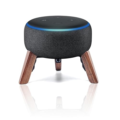 Real Wood Stand for Echo dots 3rd Gen Smart Speaker (2018),Tripod