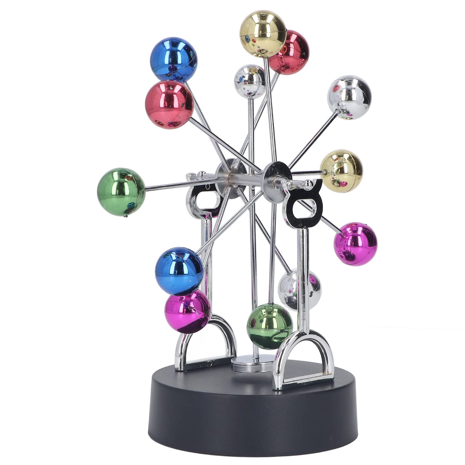 Fdit Metal and Plastic Electric Ferris Wheel Toy Perpetual Motion Machine for Relaxation and Education Desktop Decoration