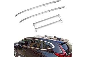 ANTS PART 4Pcs Roof Rack Side Rails + Cross Bars for 2017-2022 Honda CRV CR-V OE Style Silver
