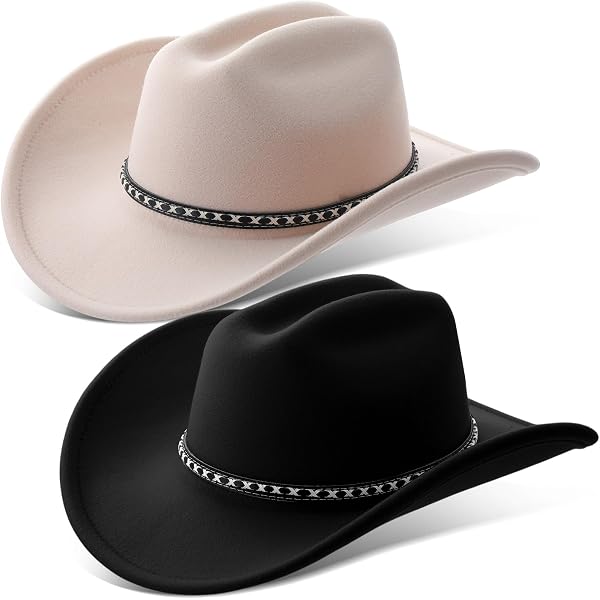 Cotwinter 2 Packs Cowboy Hat for Men Women with Shapeable  display picture 3