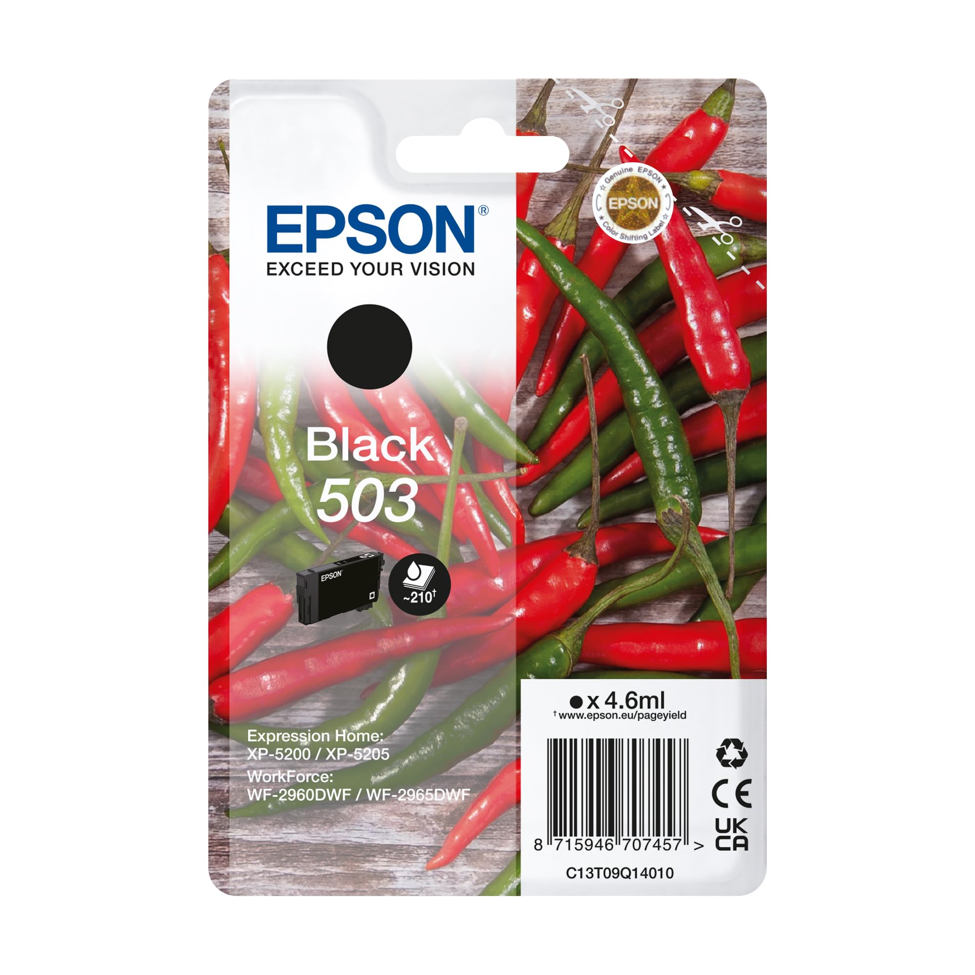 Epson 503 Chillies, Genuine Black Ink Cartridge