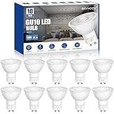 GU10 LED Bulbs, 5W (50W Halogen Replacement) 6000K Cool Daylight White, 500LM, 40° Narrow Beam Spotlight, Non-Dimmable, AC 12