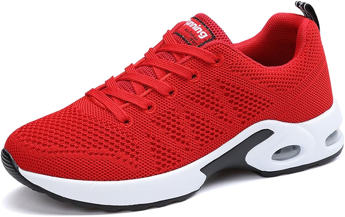 all red running shoes womens