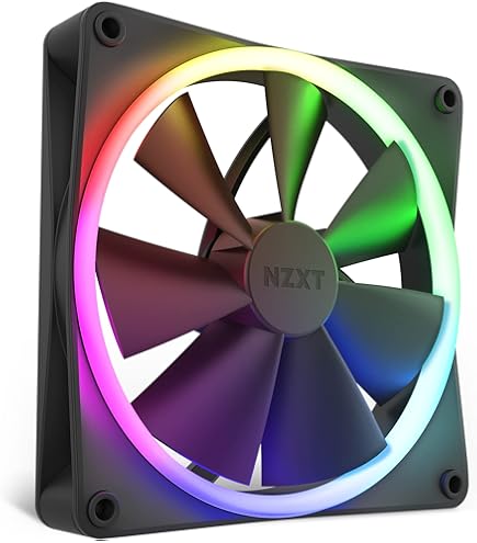 NZXT F120 RGB Fans - RF-R12TF-B1 - Advanced RGB Lighting