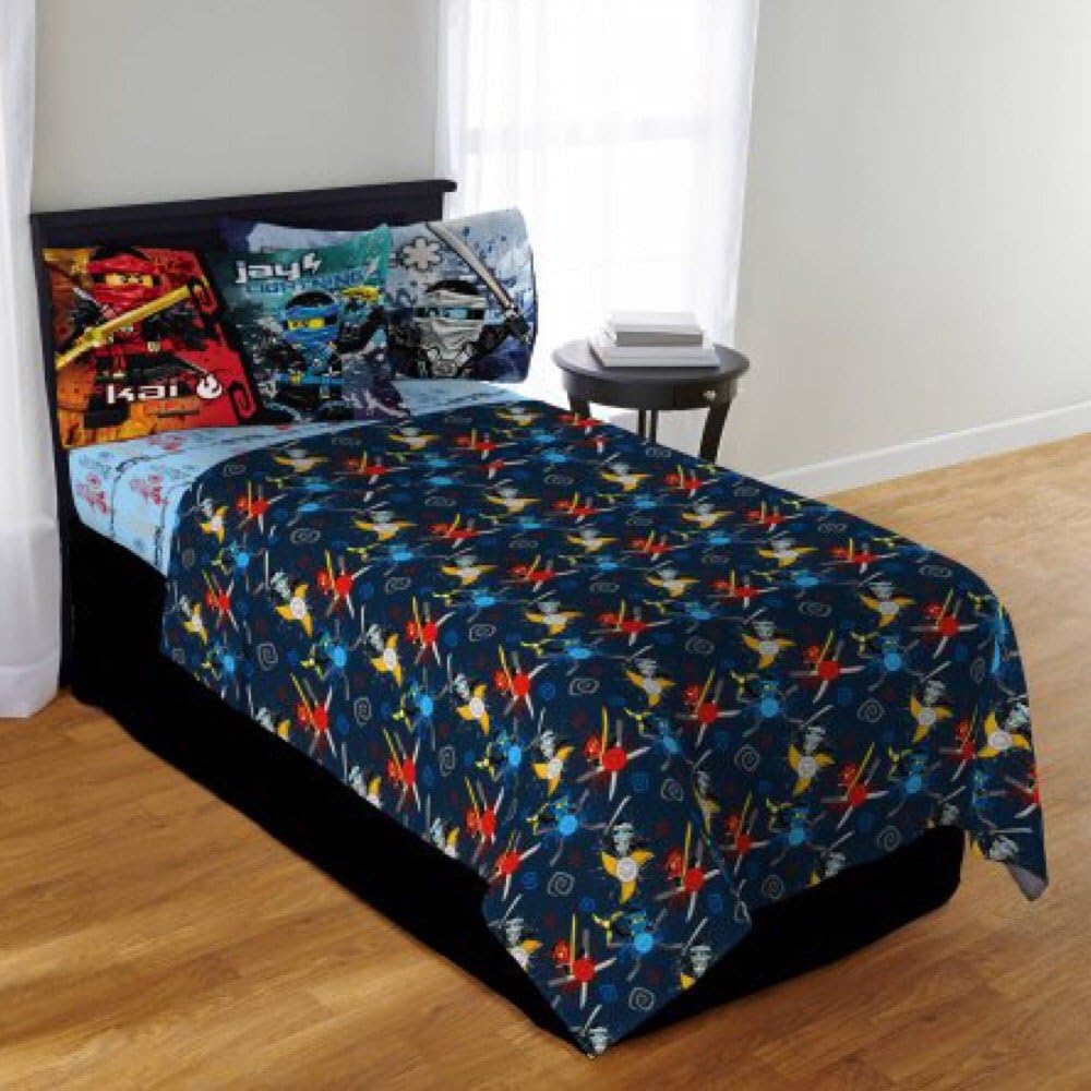 Kids Lego Ninjago Twin Bedding Sheet Set