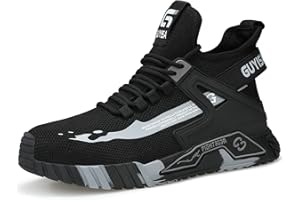 ORISTACO Work Safety Crew Boots Lightweight Breathable Industry Construction Steel Toe Sneakers