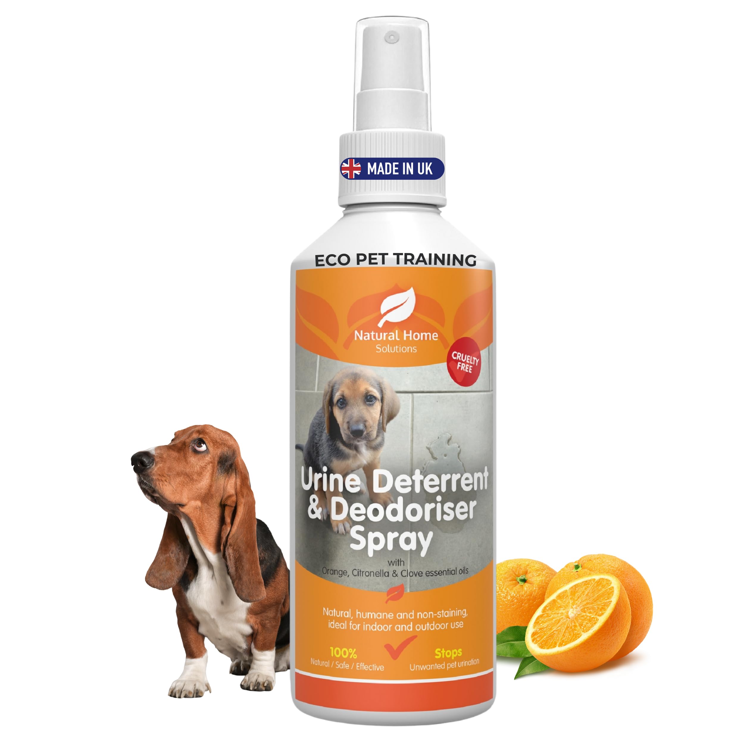 Eco Urine Deterrent & Deodoriser Enzyme Urine Destroyer Urine Stop Cat Dog Repellent Stop Cats Dogs Repeat Marking Indoors Outdoors 100% Natural 250ml