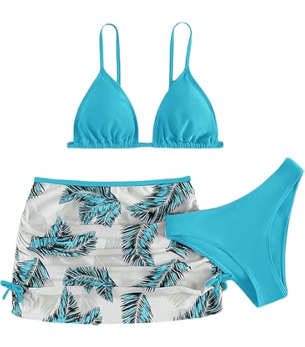 AIDEAONE Girls Swimsuit 3 Piece Cute Bathing Suit With Cover Up Quick Dry Swimwear 5-12T - Product Details