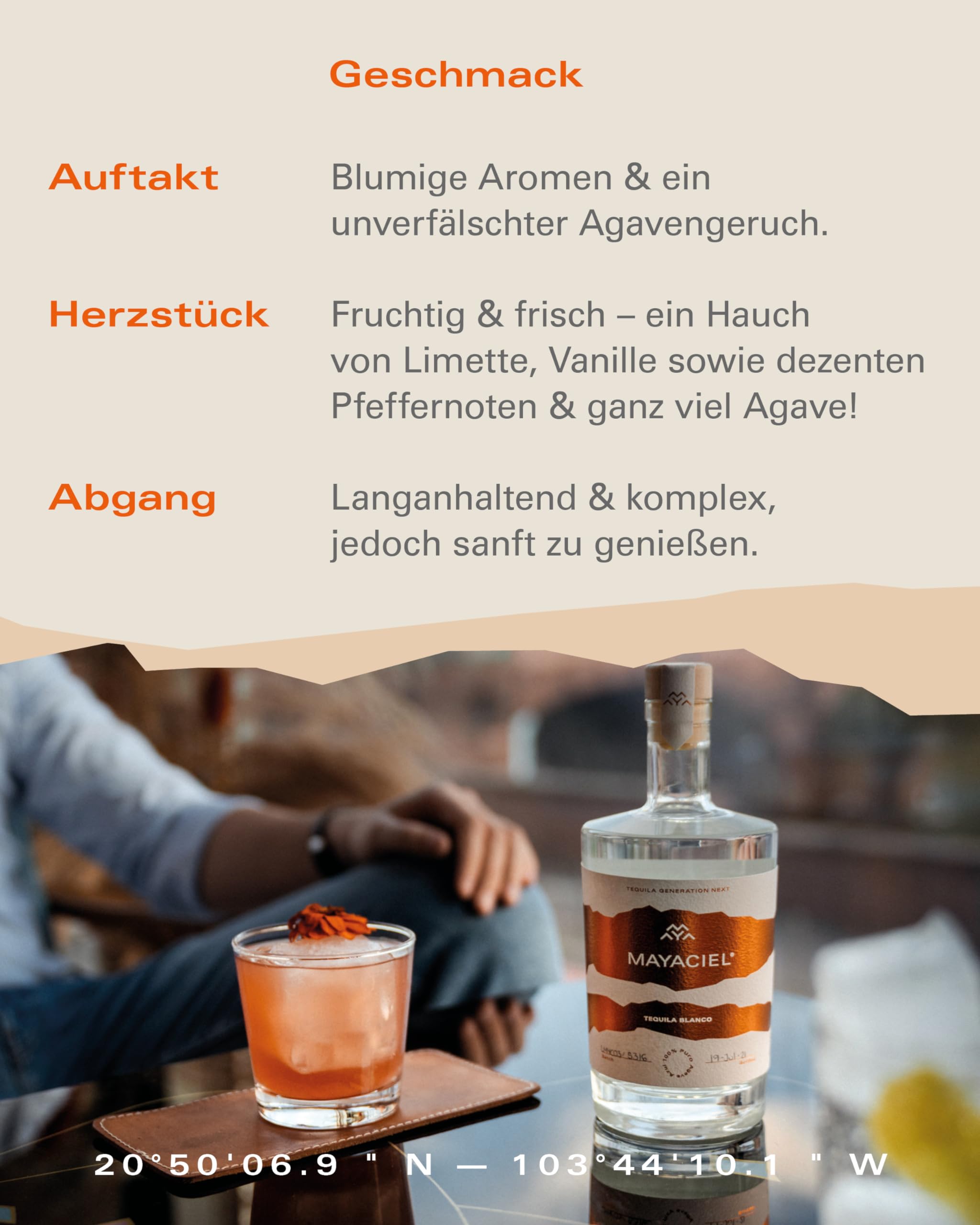 MAYACIEL Tequila Blanco – Preisgekrönter Premium Tequila | Tequila des Jahres 2021 | Frische Agave & feine Zitrusnoten | 100% Agave | Handgefertigt & limitiert | 0,5 l 9