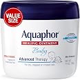 Aquaphor Baby Advanced Therapy Healing Ointment Skin Protectant, 14 OZ | Baby Skin Protectant with Petrolatum for Chapped or 