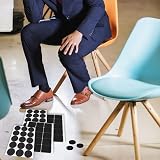 Abeillo Non Slip Furniture Pads 60 Pieces Self Adhesive EVA Round/Square 35mm view 6