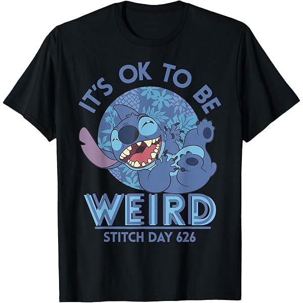 Amazon.com: Disney Lilo & Stitch It's Ok To Be Weird Stitch Day
