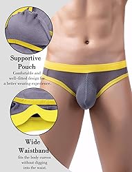 FEOYA Men's Low Rise Bikini Breifs Stretchy Pouch