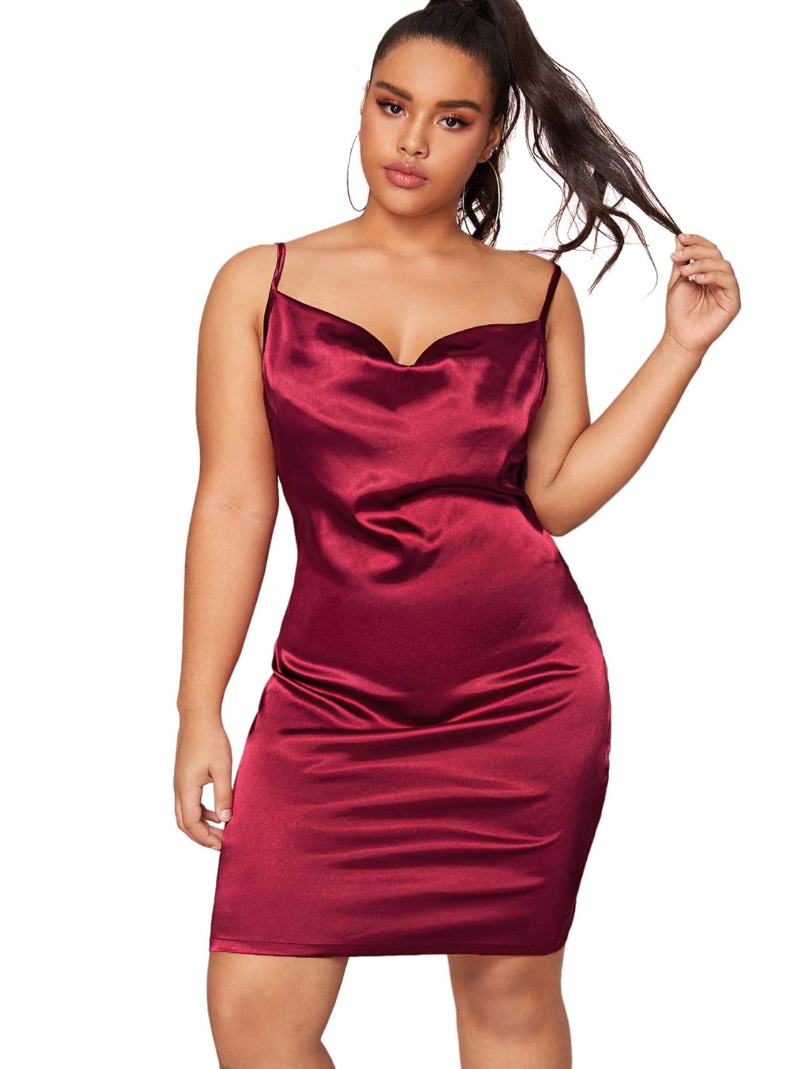 Satin bodycon dress india Clearance