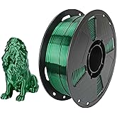 CC3D Silk PLA Filament Forest Green 1.75mm 1KG 3D Printing Silky Shiny Metallic PLA Christmas Green Color FDM Filament 3D Printer Materials