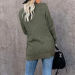 ADJHDFH Knit Sweater For Women Brown Sweaters For