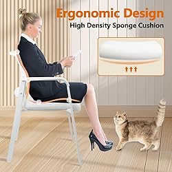 CLATINA Stacking Office Chairs | Mesh Back, Thicken