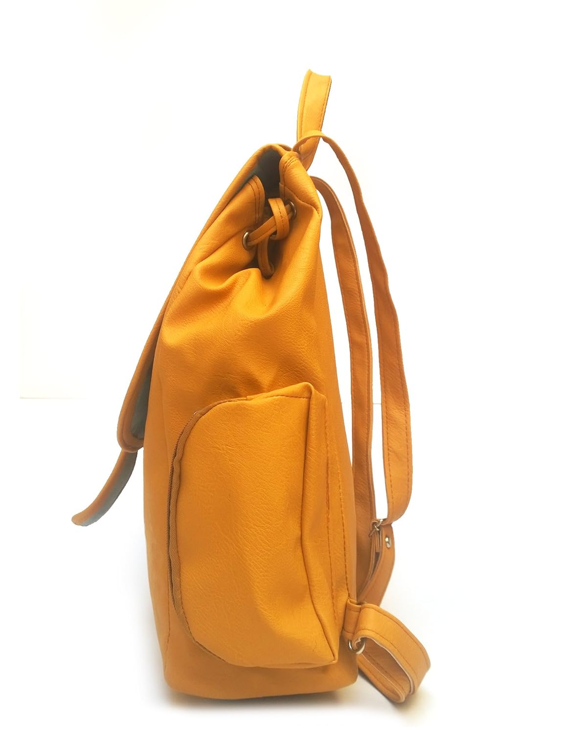 vintage women's backpack handbag (mustard,bag 164)