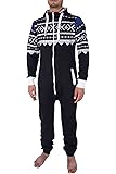 Noroze Mens Hoodie Jumpsuit Onesie One Piece Pajamas